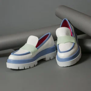 Loafers^Le Babe 336S3 Off White-Jeans