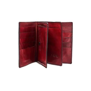 Mto Mens^Shoto Men Wallet Red/Black